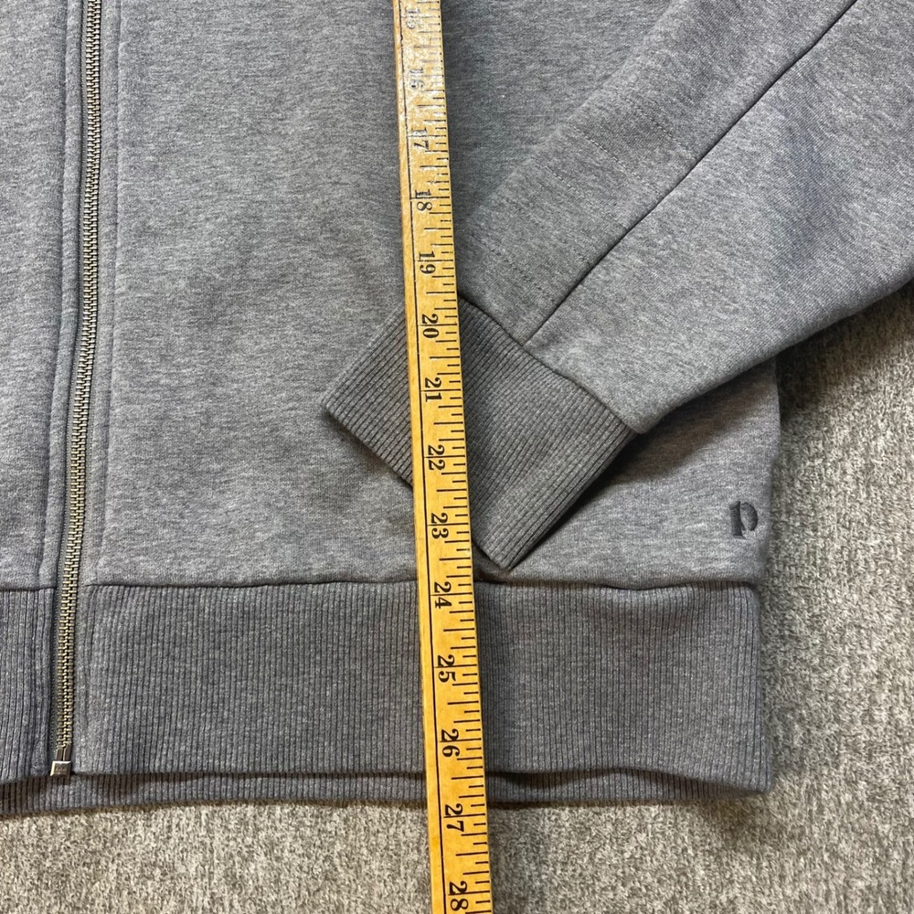 Pact Organic Cotton Full Zip Hoodie Gray XL Sustainable Fleece Sweatshirt - Picture 6 of 10